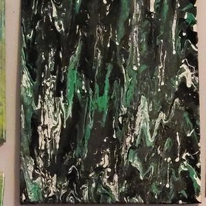 Acrylic pouring painting